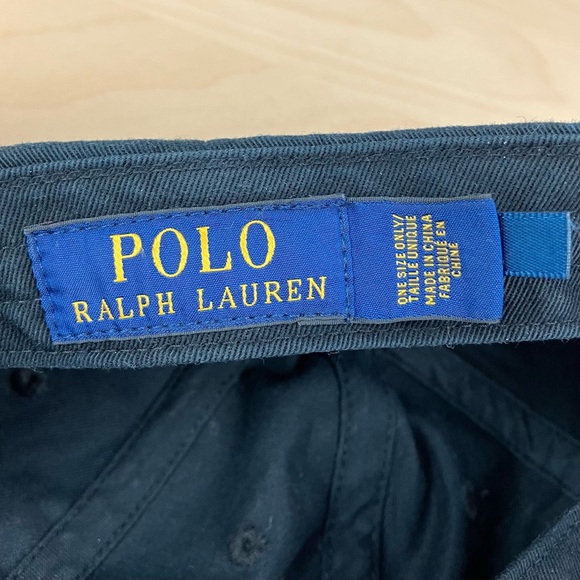 Polo Ralph Lauren Strapback Dad Hats Lot of 2 Black Red Pony Logo Embroidered - Picture 9 of 16